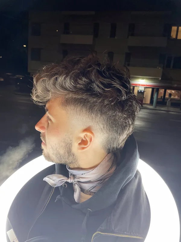 Men's haircut by Sylvan Warring, hair studio in Zürich